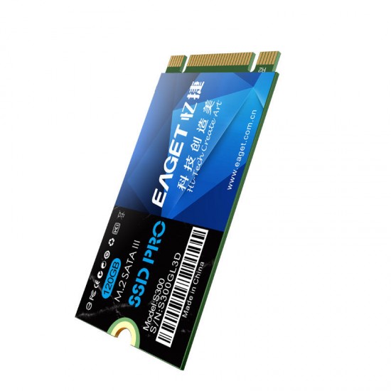 EAGET S300 120GB Internal Solid State Drive SSD M.2 SATA 3.0 NGFF Hard Drive