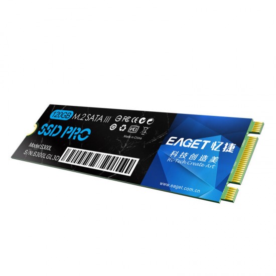 EAGET S300L 120GB Internal Solid State Drive SSD M.2 SATA 3.0 NGFF Hard Drive