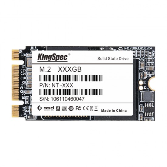 Kingspec M.2 NGFF 2242 SATA SSD TLC Internal Solid State Drive Internal Hard Disk 64/128/256GB