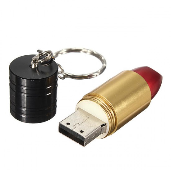 16GB Cute Lipstick Model USB 2.0 Memory Flash Drive Pen U Disk