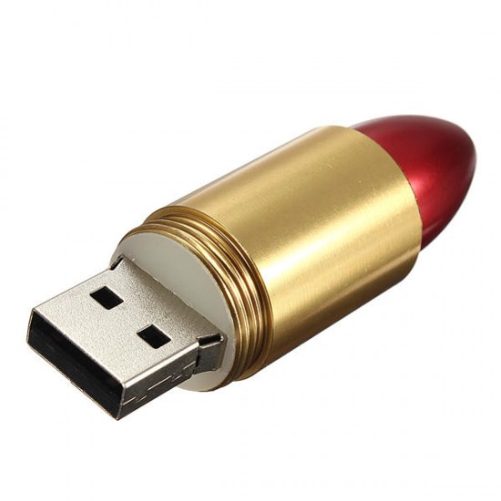 16GB Cute Lipstick Model USB 2.0 Memory Flash Drive Pen U Disk