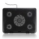 5 Fans LED USB Cooling Adjustable Pad For Laptop Notebook 7-17inch