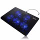 5 Fans LED USB Port Cooling Stand Pad Cooler for 17 inch Laptop Notebook