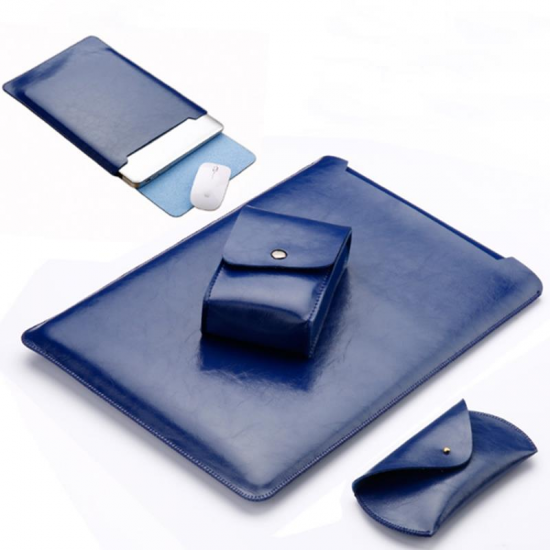 1 Set Waterproof Notebook Sleeve 15.6 inch PU Leather Laptop Bag Case Cover For Xiaomi Air Notebook