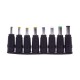 1 Set 8pcs Universal AC DC Power Adapter 2pin Plug Charger Tips For PC Notebook Laptop Use