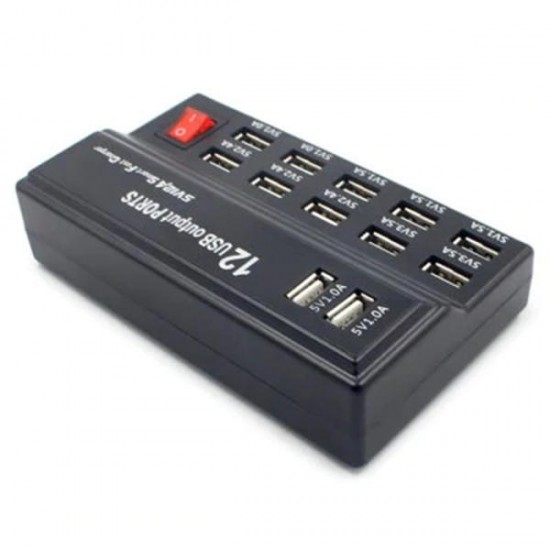 12 Ports USB Smart Quick Charger Charging Station Adapter EU PLUG 12 Ports USB Smart Quick Charger Charging Station Adapter EU PLUG