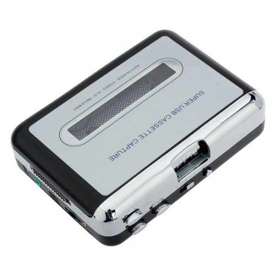 12V 10W USB Stereo Cassette Capture Cassette To MP3 Transducer