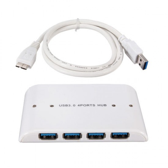 4 Ports USB 3.0 HUB With AC Power Adapter EU/UK/US Plug