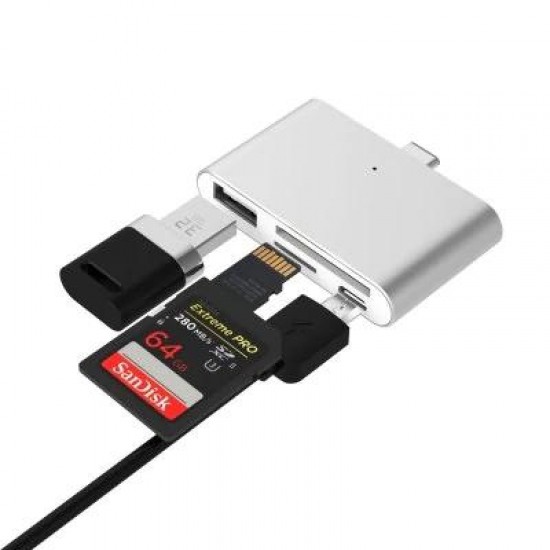 Coloriicc C4 4-in-1 OTG Smart Reader Type-C USB Connector