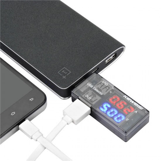 USB Detector Current Voltage 3V-9V Tester Double USB Row Shows USB Detector Current Voltage 3V-9V Tester Double USB Row Shows