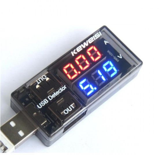 USB Detector Current Voltage 3V-9V Tester Double USB Row Shows USB Detector Current Voltage 3V-9V Tester Double USB Row Shows
