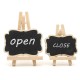 10pcs/set Mini Wooden Triangle Stand Message Blackboard Memo Crafts Office Decoration Supplies