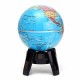 11cm Solar Powered Rotating World Map Globe Geography Atlas with LED Light Stand