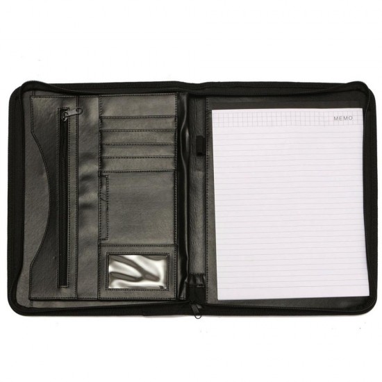 13.38 x 10.24 Inch Business Men Briefcase Bag PU Leather Black Bag Office handbag Briefcase