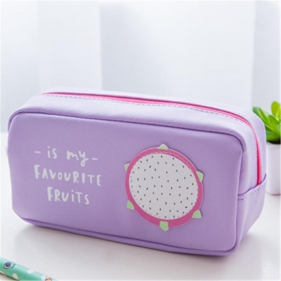 1Pcs Canvas Pencil Case Pen Holder Makeup Bag Stationery Pouch Bag Accessory Case For Students Gift