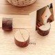 1Pcs Wooden Base Rustic Wedding Table Number Place Name MEMO Card Stand Holder
