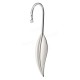 1pcs Delicate Leaf Metal Bookmark For Boooks Silver Paper Book Marks Holder For School Supplies