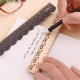Mrosaa 15cm Wood Straight Ruler Cute sweet vintage lace carving For Kid Gift Office School Supplies