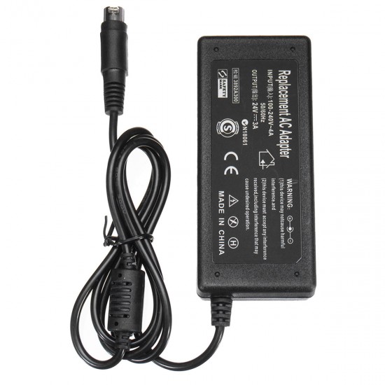 24V 3A DC 3 Pin Switching Power Supply Adapter Charger 100-240V AC Input For Printer TV Box MP3 Camera Use