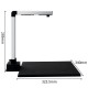 Deli 15153 High Definition High-speed Document Scanner With Identity Recognition A4 Portable Photos