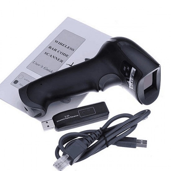 FJ-6 Wireless Barcode Scanner POS Handy Portable Barcode Reader