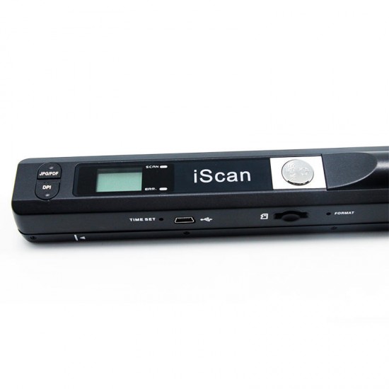 Handheld Document Scanner 900 DPI LCD Display Support JPG/PDF Format Selection Offline Scanning