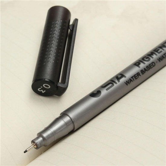 0.05mm-0.8mm Black Fine Line Pen Waterproof Drawing Writing Sketching Art Pens