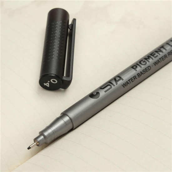 0.05mm-0.8mm Black Fine Line Pen Waterproof Drawing Writing Sketching Art Pens