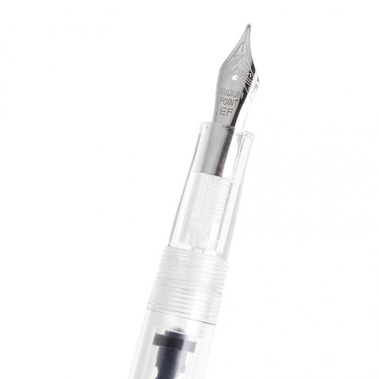 0.38mm/0.5mm Iridium Fine Nib Transparent Fountain Pen With Box Smooth Writting Office School Supply