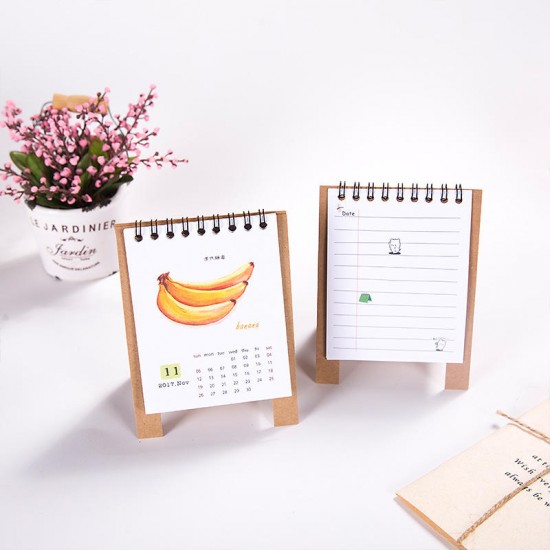 1 Pcs 2018 Mini Cartoon Calendar Lovely Creative Cute Table Calendar Desk Calendar Office School