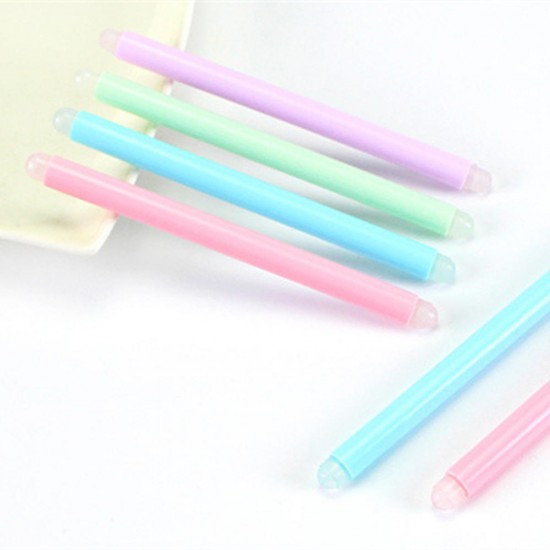 11cm Double Cartridge Erasable Pen School Office Writing Eraser Rubber Pen Remove Ink In The Paper