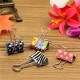 19mm Floral Foldback Binder Clips Metal Grip For Office Paper Documents