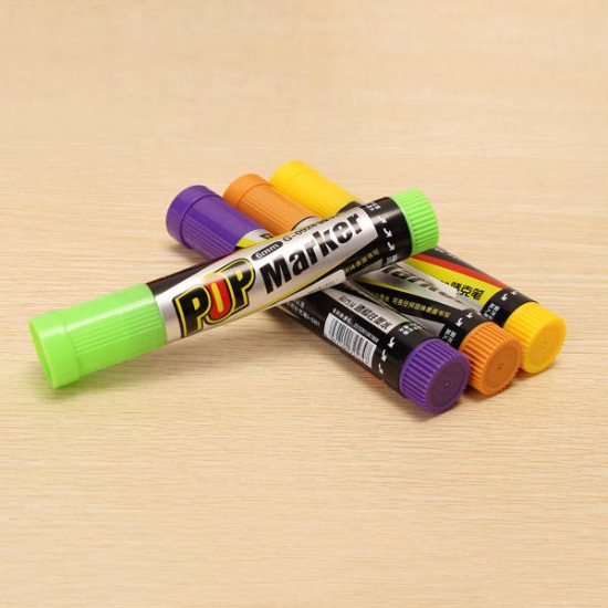 1pcs Genvana 6mm POP Marker Pen Oblique Square Point Repeated Filling