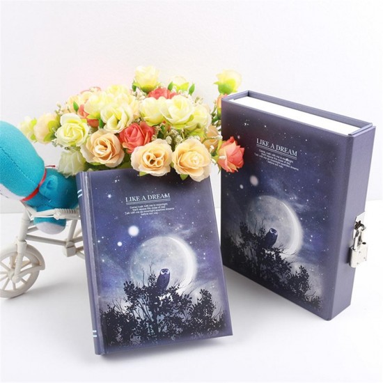 "Like a Dream" Journal Diary Notebook With Lock Box Functional Planner Lock Notebook Gift Package