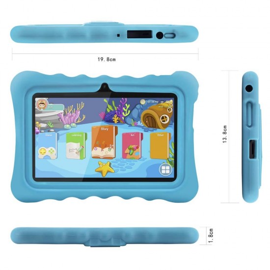 Ainol Q88 RK3126C 1.3GHz 1GB RAM 16GB Android 7.1 OS Kid Tablet-Blue