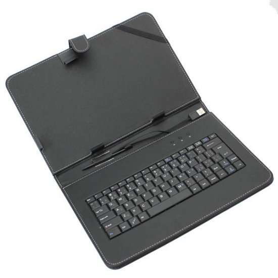 10.1 Inch French Keyboard PU Leather Case Cover With Stand For Tablet