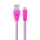 1.0M USB 2.0 to Micro USB LED Charging Data Line for Tablet Cell Phone