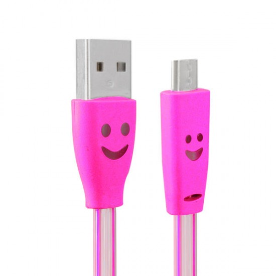 1.0M USB 2.0 to Micro USB LED Charging Data Line for Tablet Cell Phone