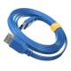 1.5M 5Gbps USB 3.0 Male to Female Extension Flat Cable High Speed For PC Laptop Tablet