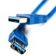 1.5M 5Gbps USB 3.0 Male to Female Extension Flat Cable High Speed For PC Laptop Tablet