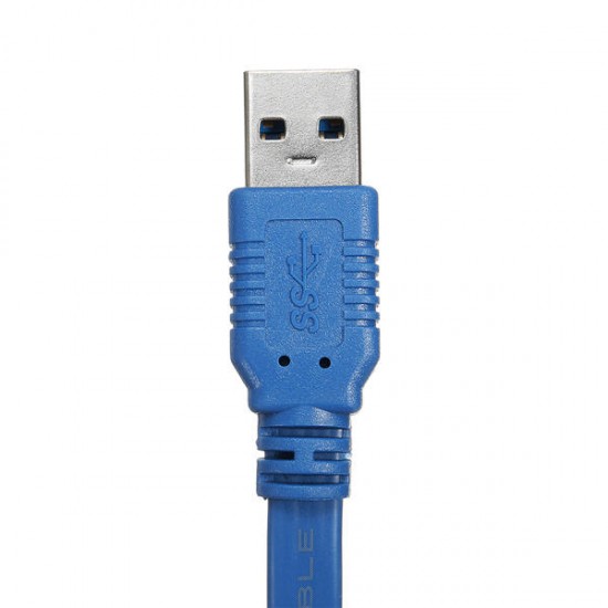 1.5M 5Gbps USB 3.0 Male to Female Extension Flat Cable High Speed For PC Laptop Tablet