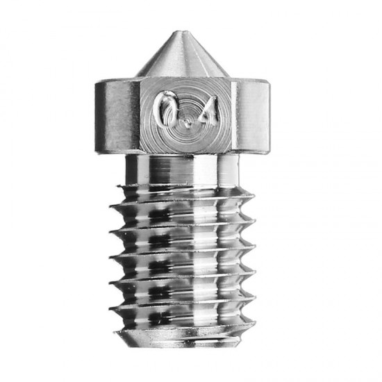 0.3mm/0.4mm/0.6mm/0.8mm/1.0mm Titanium Alloy M6 Thread Nozzle for 3D Printer