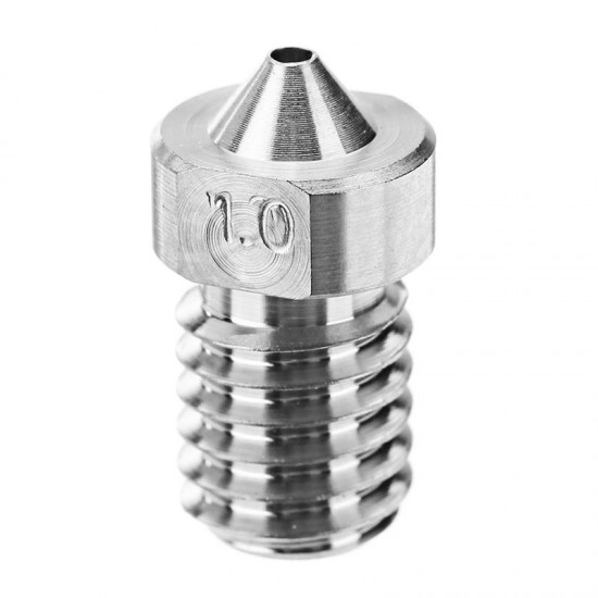 0.3mm/0.4mm/0.6mm/0.8mm/1.0mm Titanium Alloy M6 Thread Nozzle for 3D Printer