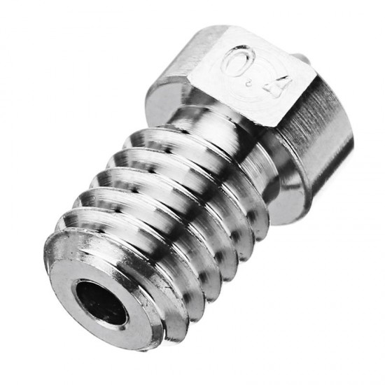 0.3mm/0.4mm/0.6mm/0.8mm/1.0mm Titanium Alloy M6 Thread Nozzle for 3D Printer