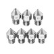 0.3mm/0.4mm/0.6mm/0.8mm/1.0mm/1.2mm/1.5mm MK8 TC4 Titanium Alloy M6 Thread Nozzle For 3D Printer Reprap Makerbot