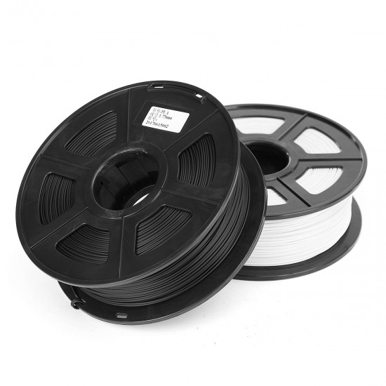 1.75mm 1kg Black/White Plastic PLA Material For 3D Printer Filament