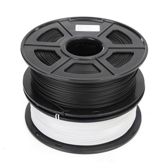 1.75mm 1kg Black/White Plastic PLA Material For 3D Printer Filament