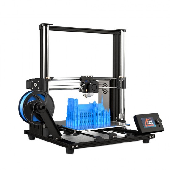 Anet® A8 Plus DIY 3D Printer Kit 300*300*350mm Printing Size With Magnetic Movable Screen/Dual Z-axis Support Belt Adjustment