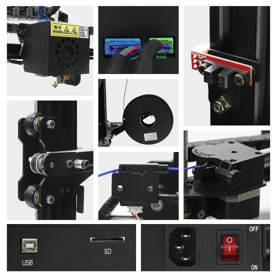 Anycubic® Chiron 3D Printer 400*400*450mm Printing Size With Matrix Automatic Leveling/Ultrabase Pro Hotbed/Power Resume/Filament Sensor/Dual Z-axis/TFT Touch Screen/Modular Design Anycubic® Chiron 3D Printer 400*400*450mm Printing Size With Matrix Automatic Leveling/Ultrabase Pro Hotbed/Power Resume/Filament Sensor/Dual Z-axis/TFT Touch Screen/Modular Design