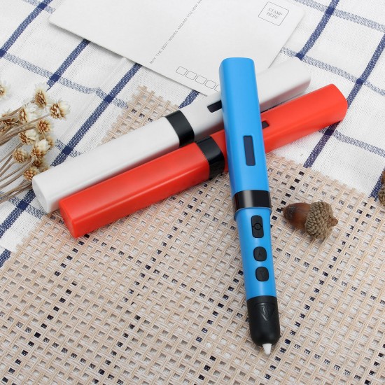 1.75mm Low Temperature 3D Printer Drawing Pen 15*20*173mm Size Support PLA/ABS/HPS
